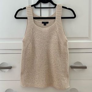 J.Crew cream crochet tank, Size S